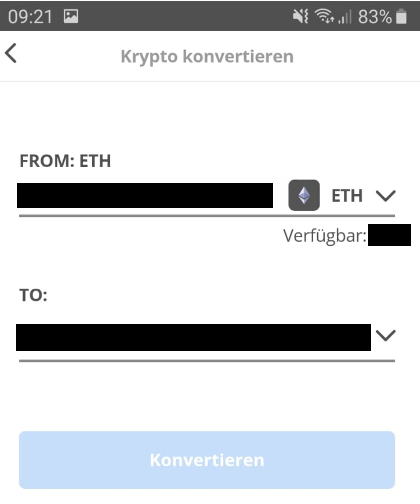 Kryptowährungen in der eToro Wallet konvertieren