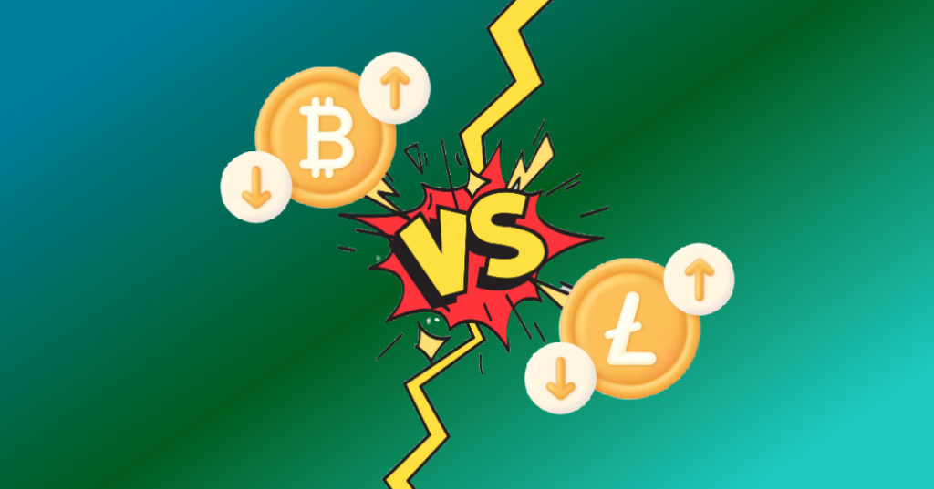 Litecoin vs Bitcoin:  Der direkte Vergleich der 2 Giganten. Welche Krypto ist besser?