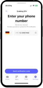 2FA aktivieren Best Wallet