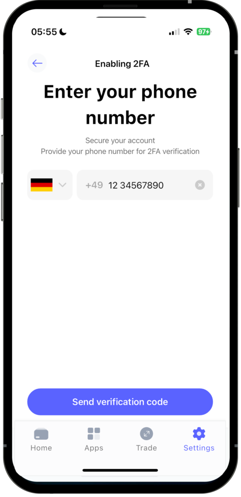 2FA aktivieren Best Wallet