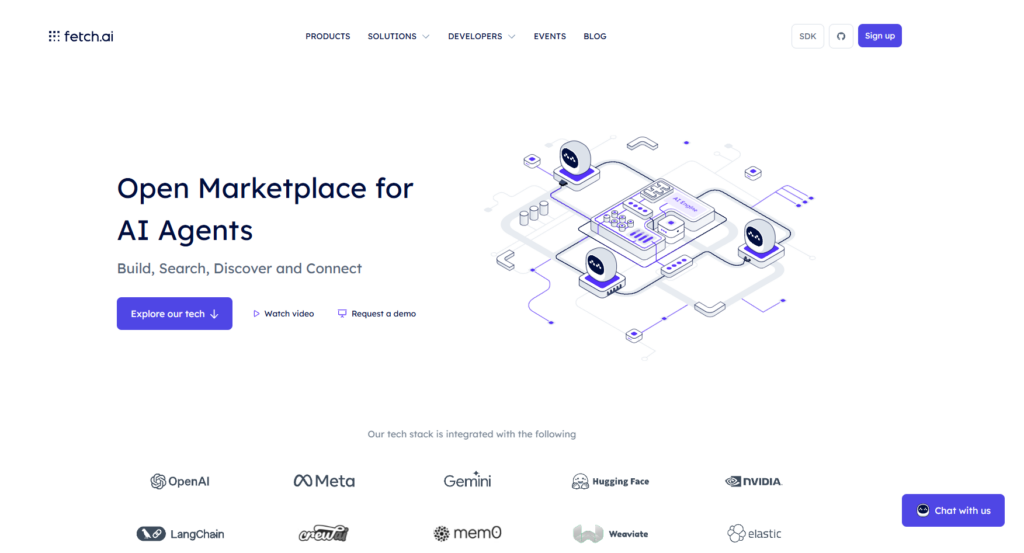 Fetch Ai Homepage