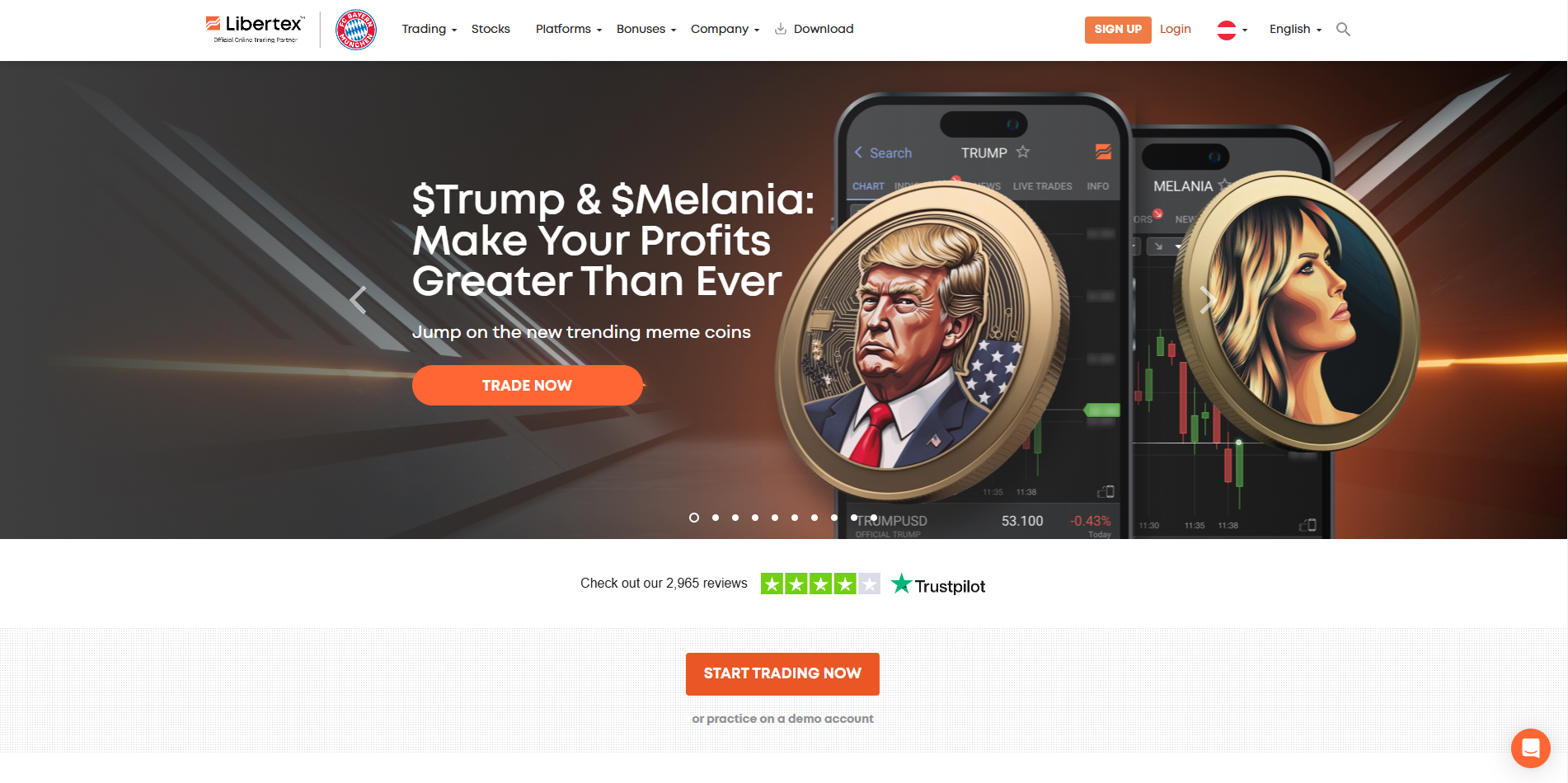 Libertex Homepage