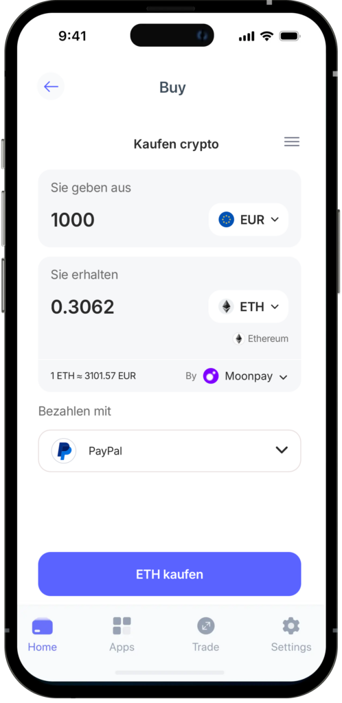 eth kauen mit best wallet