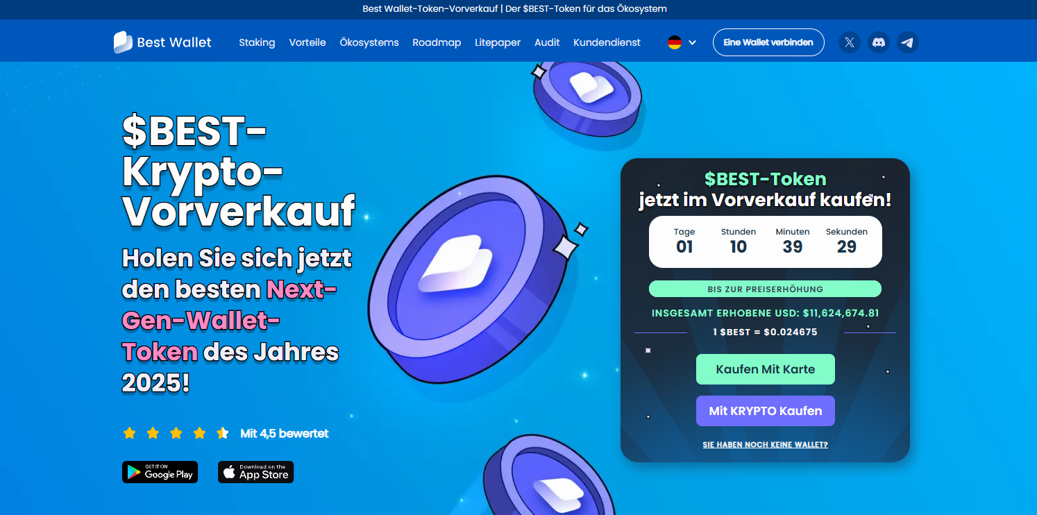 Best Wallet Token Homepage