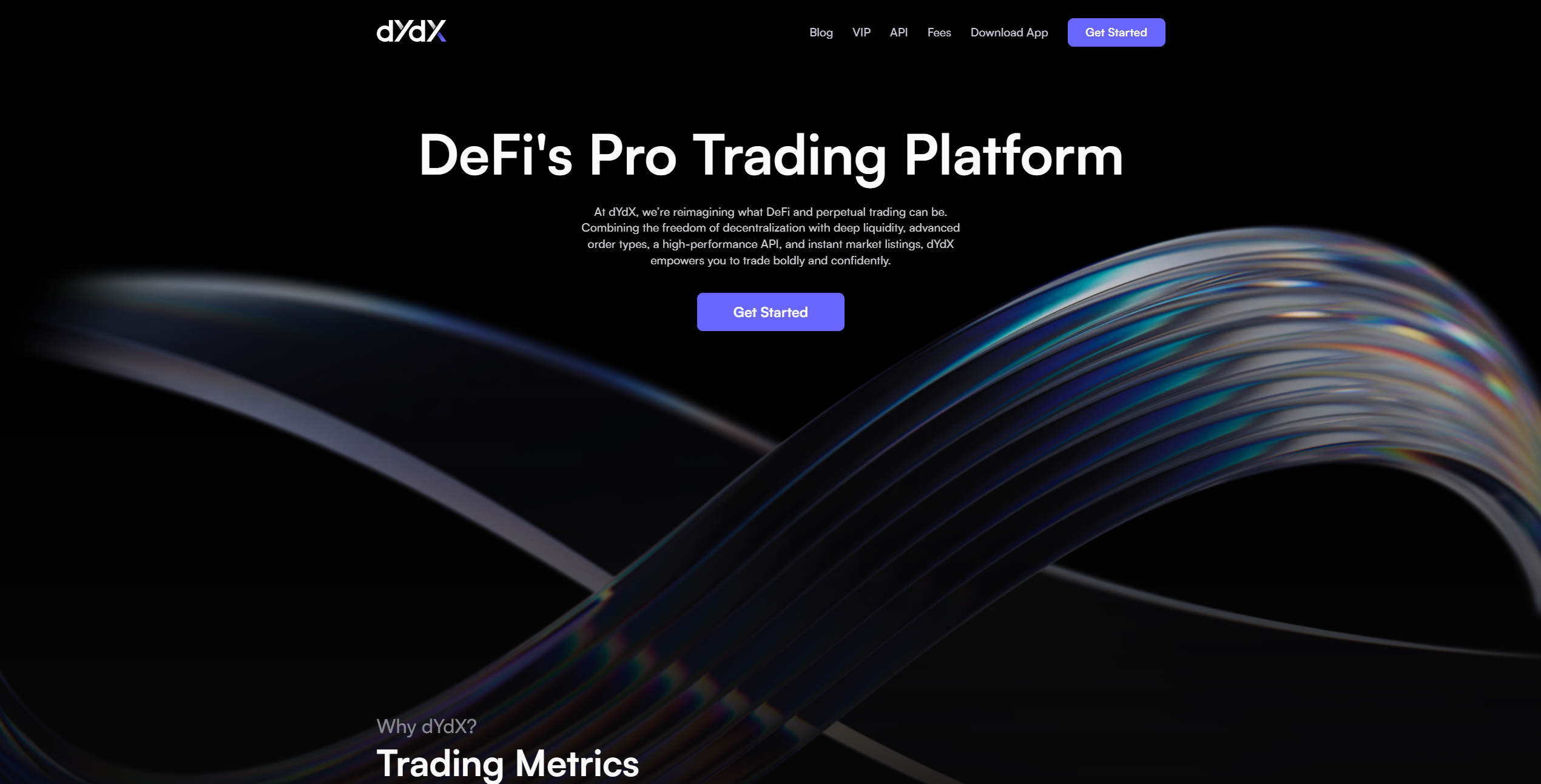 dydx homepage