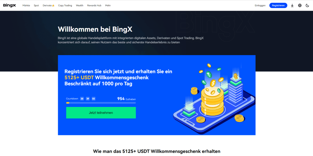 BingX-homepage