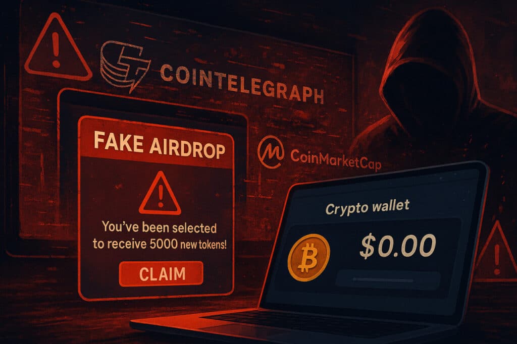 Krypto-Website gehackt: Cointelegraph startet Fake-Airdrop