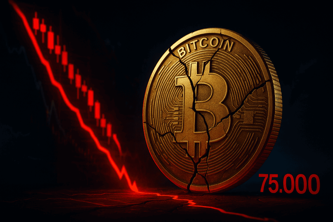 Bitcoin unter Druck: Experten prognostizieren Crash auf 75.000 US-Dollar