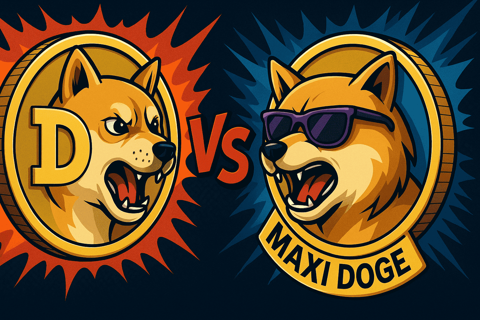 Memecoin-Schlacht: Kann Maxi Doge dem etablierten Dogecoin Konkurrenz machen?
