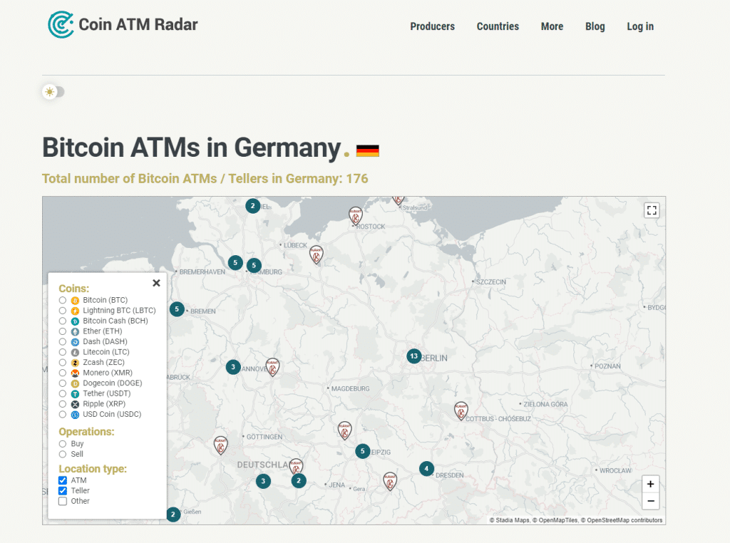 Bitcoin ATM suchen