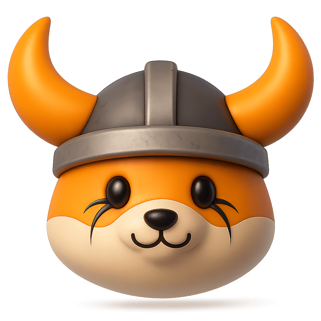 Floki Inu 3d Logo