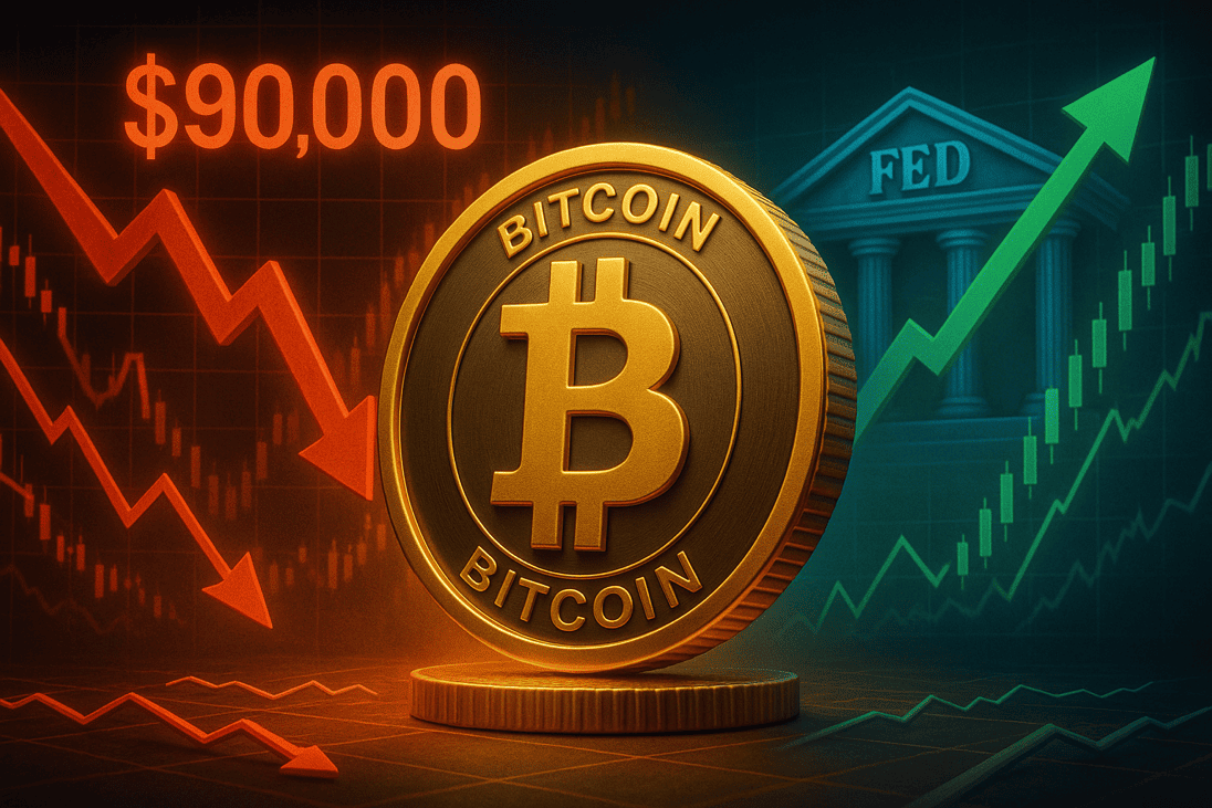 Bitcoin-Analyst warnt vor Rückfall auf 90.000 Dollar trotz Fed-Zinssenkung