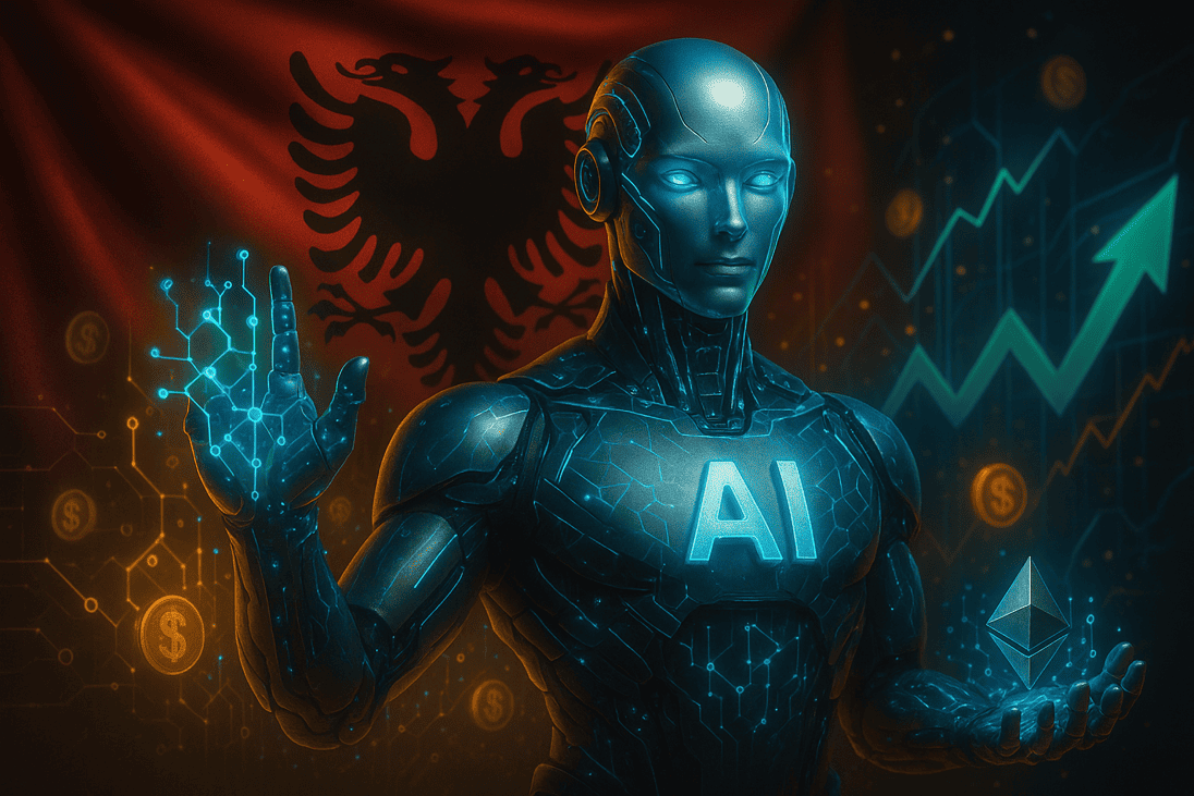 Albanien ernennt erste KI zum Minister – KI-Blockchain-Sektor profitiert