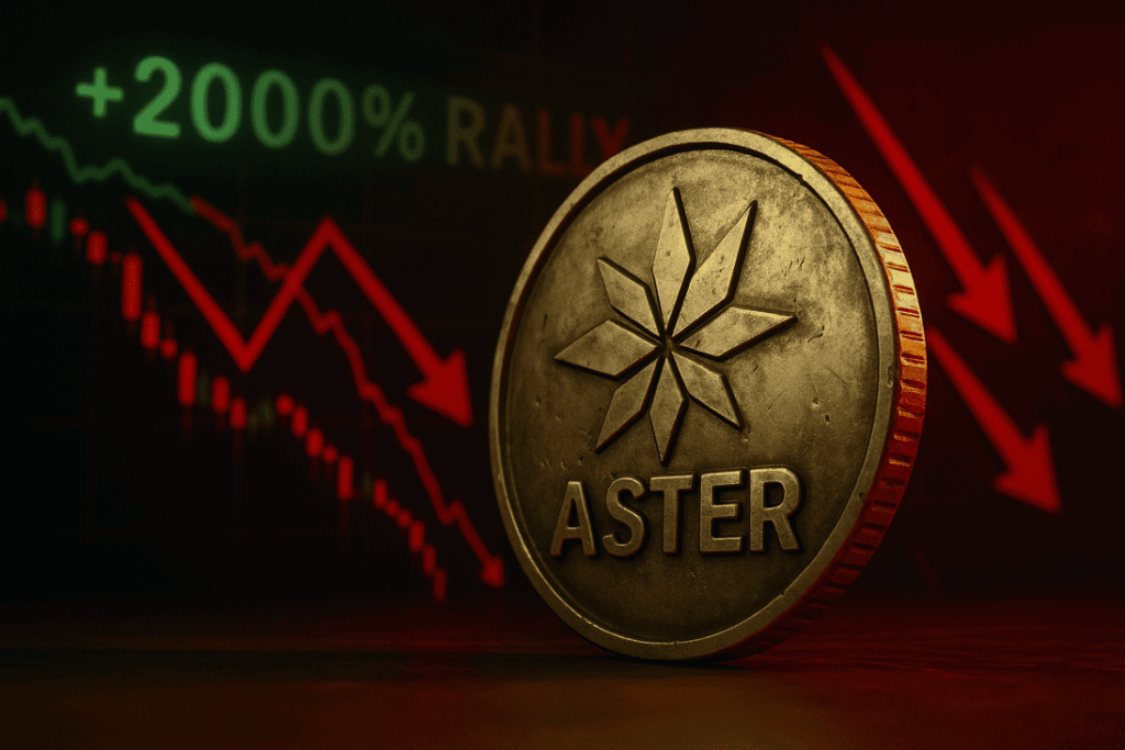ASTER Kryptowährung fällt nach spektakulärer 2000 % Rallye deutlich zurück
