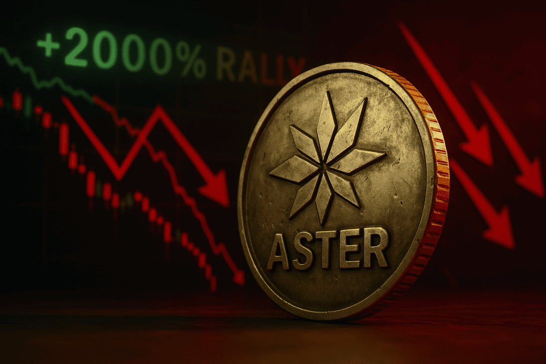 ASTER Kryptowährung fällt nach spektakulärer 2000 % Rallye deutlich zurück
