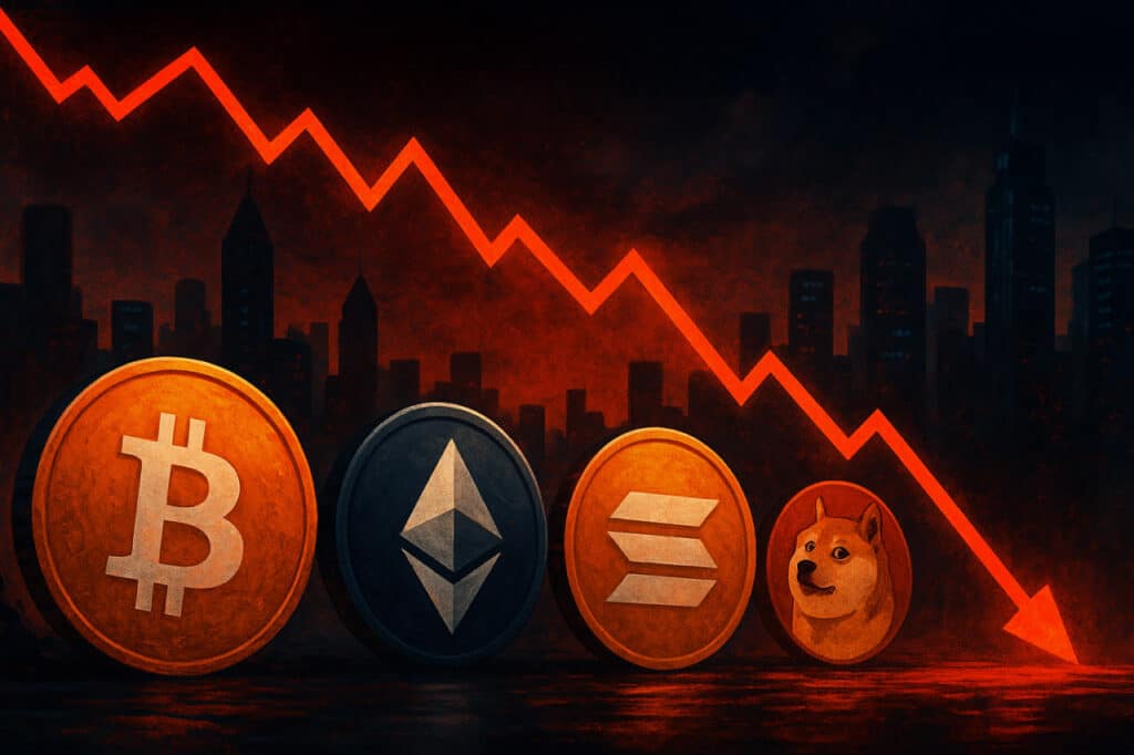 Altcoins im Chaos: Liquidationen reißen Ethereum, Dogecoin und Solana nach unten