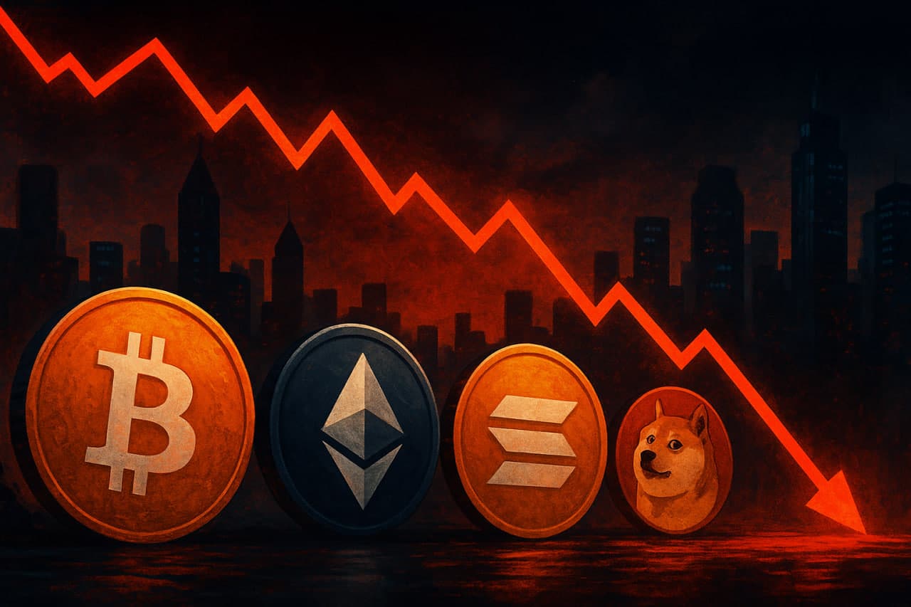 Altcoins im Chaos: Liquidationen reißen Ethereum, Dogecoin und Solana nach unten