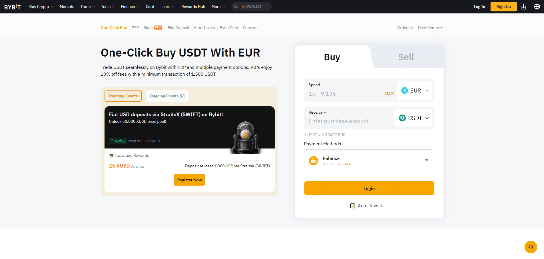 ByBit Krypto kaufen