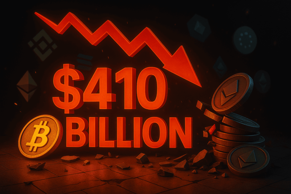 Kryptomarkt vernichtet $410 Milliarden in 24 Stunden, da Altcoins stark abstürzen