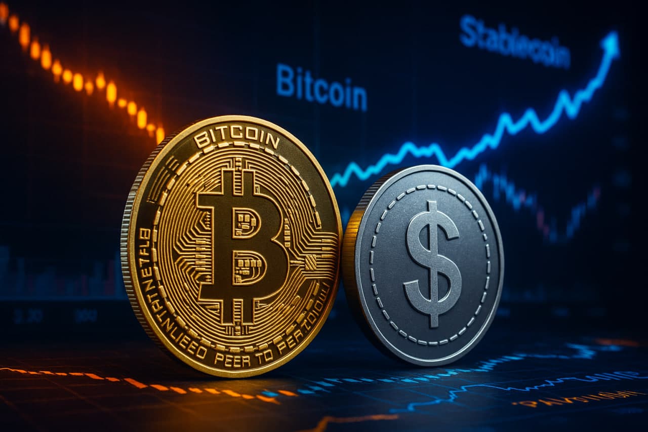 Cathie Wood von ARK Invest senkt Bitcoin-Prognose: Warum Stablecoins eine Gefahr sind