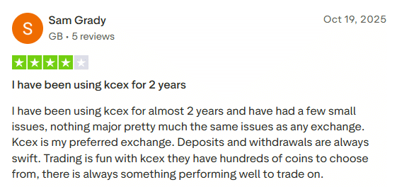 Positive Erfahrung KCEX
