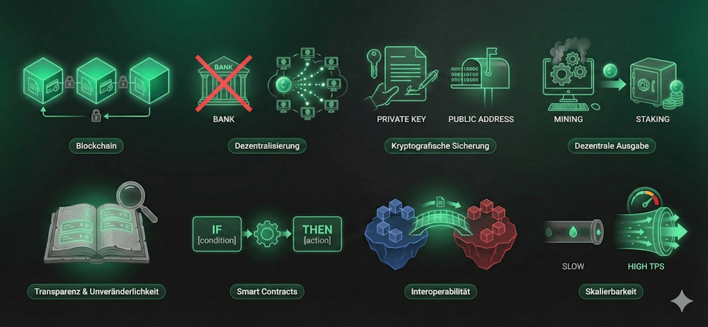 wie funktionieren kryptowährungen heute - infografisch erklärt