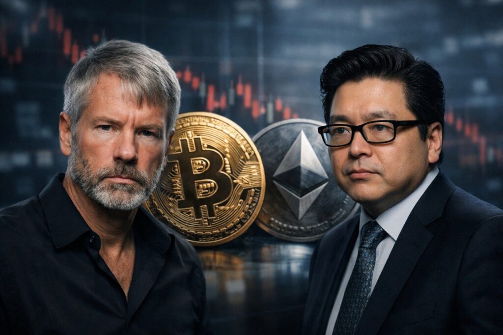 Krypto-Treasury: Strategy und BitMine Aktien fallen
