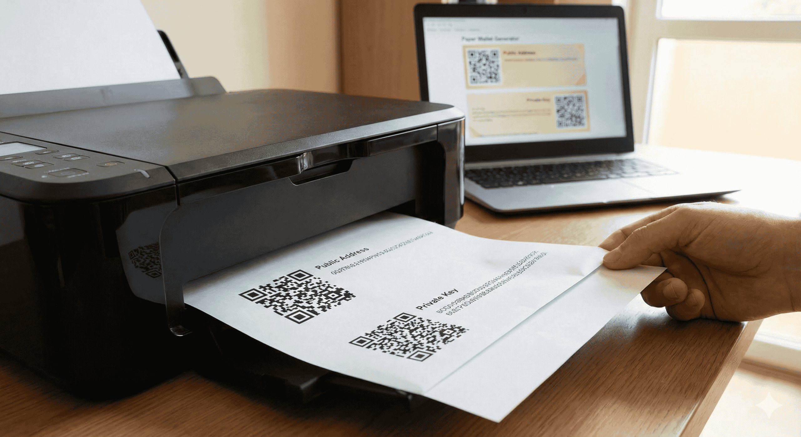 Paper Wallet ausdrücken