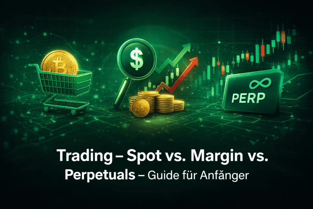 Trading – Spot vs. Margin vs. Perpetuals – Guide für Anfänger