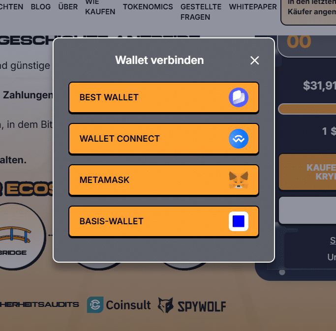 Bitcoin Hyper mit der Wallet verbinden