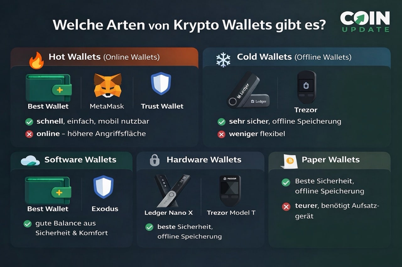 Krypto Wallet Arten Coin Update