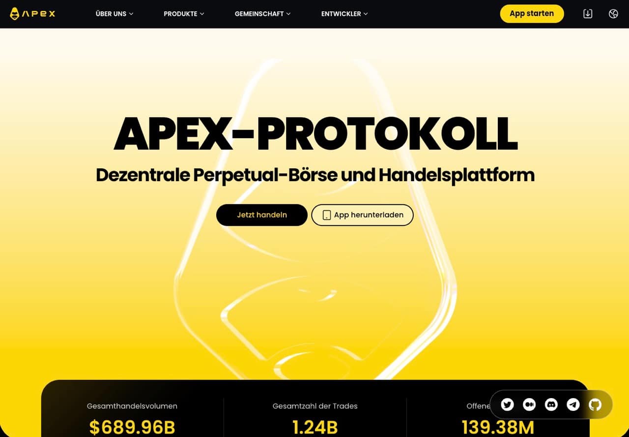 apex omni krypto börse ohne kyc