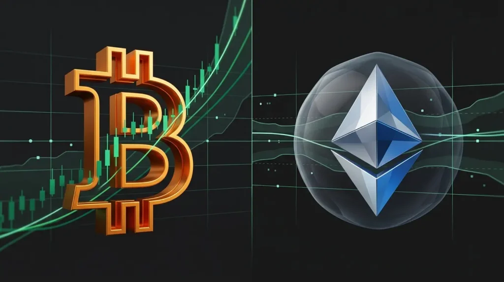 Bitcoin bullish, Ethereum defensiv: Was der Optionsverfall zeigt