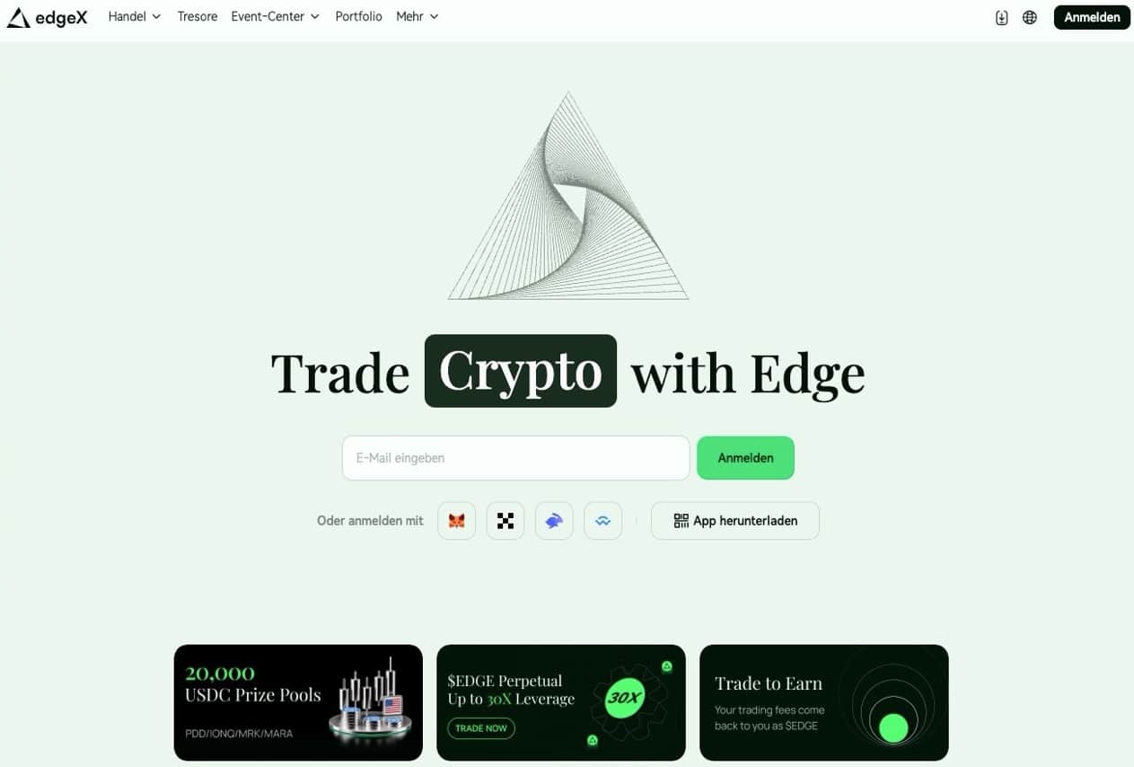 edgex krypto börse ohne kyc
