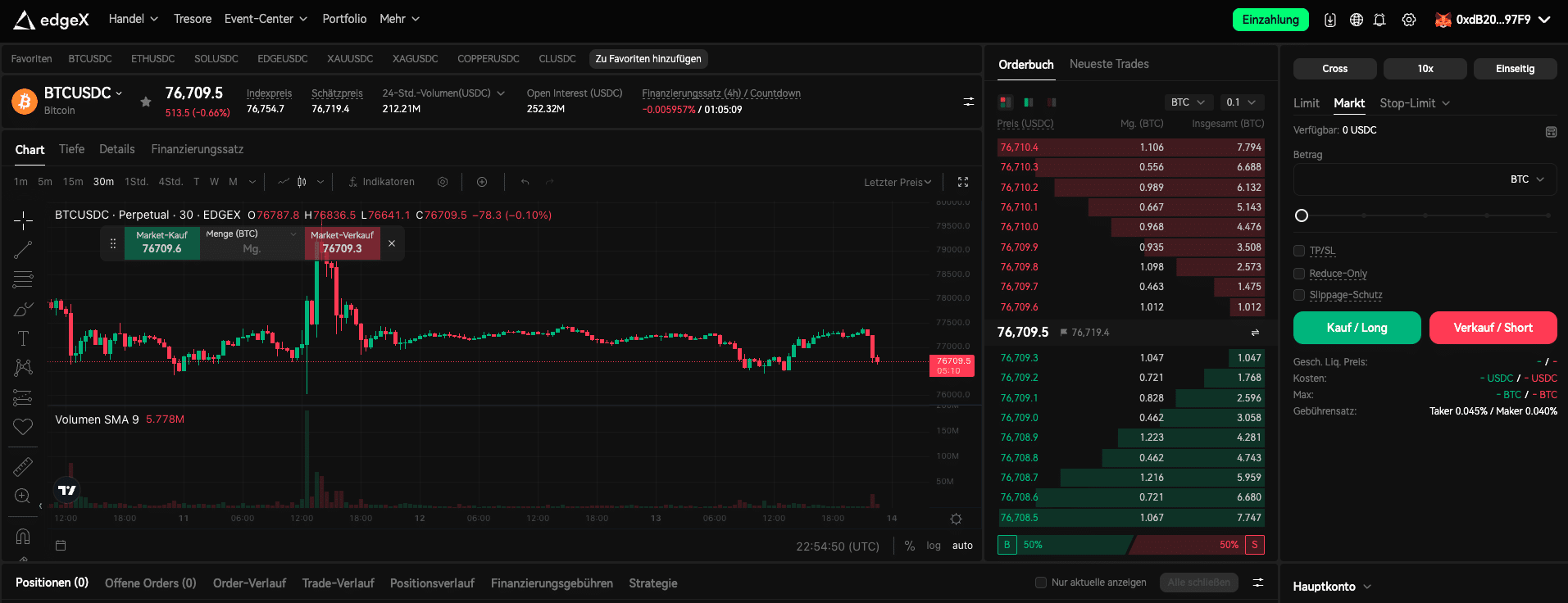 Schritt 3: Bitcoin-Order platzieren